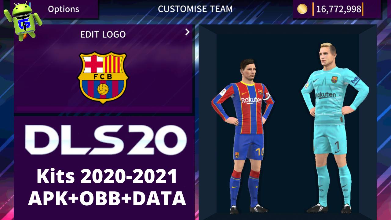 DLS 20 Barcelona New Kits 2021 Android Mod Apk Download