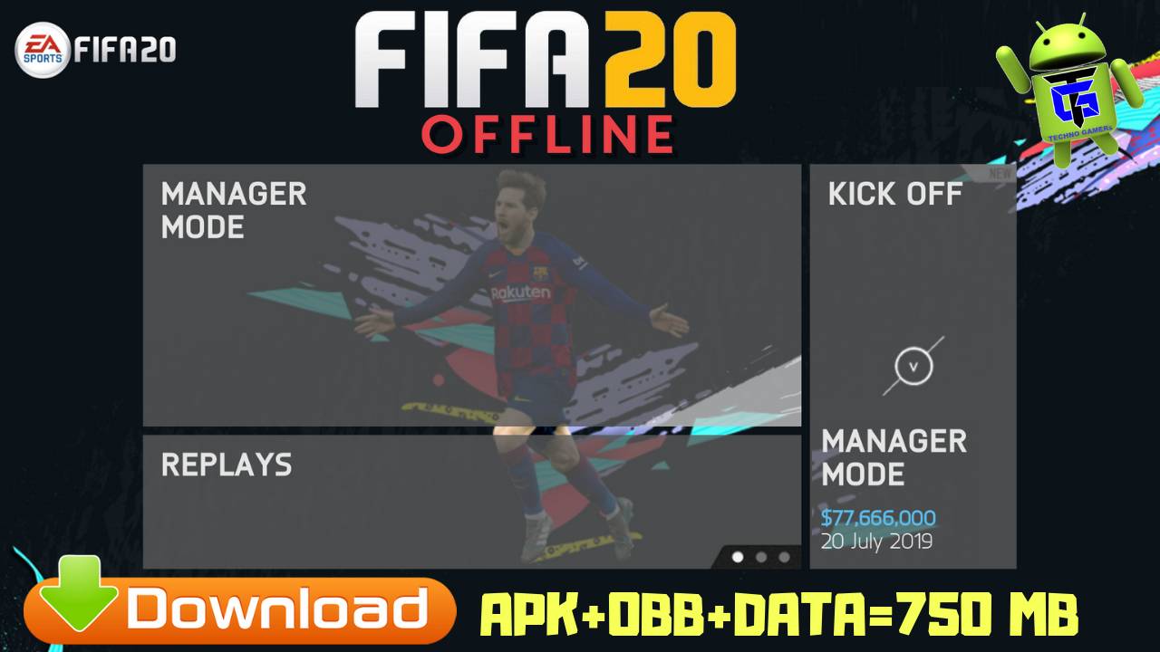 FIFA20 Mod Offline Android Black Edition 2020 Download