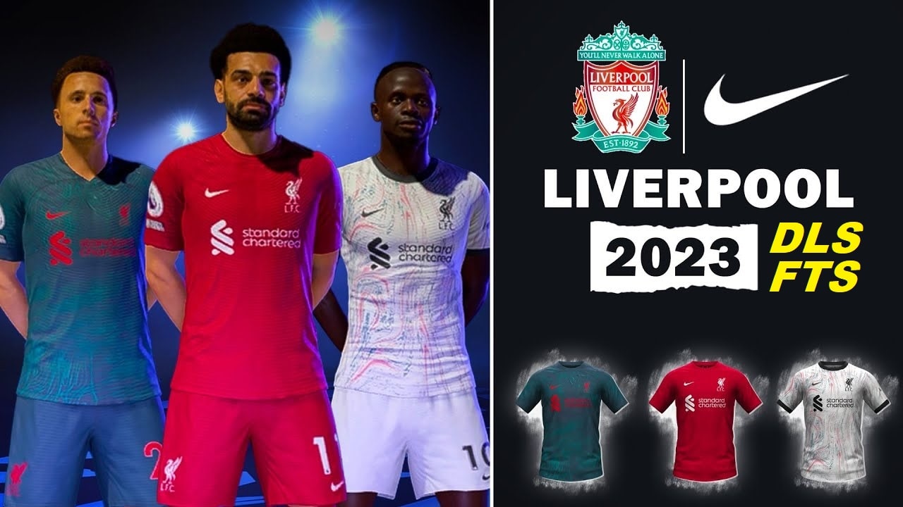 Liverpool Kits 2023 DLS 22 Touch Soccer Kits Logo FTS