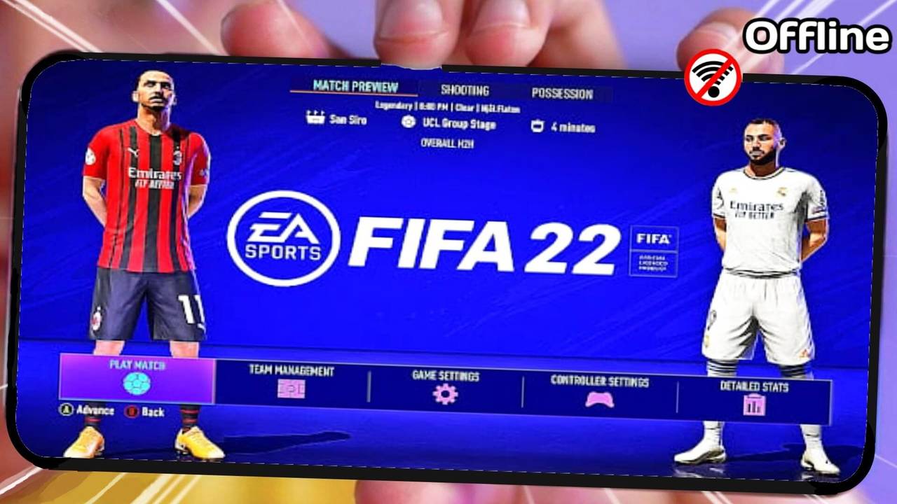 Free Download FIFA 22 Mod PS5 Original Android Offline (FIFA 22 Apk+Obb+Data) Best Graphics Camera 4K HD new kits 2023 for Android and iOS Mobile on MediaFire.