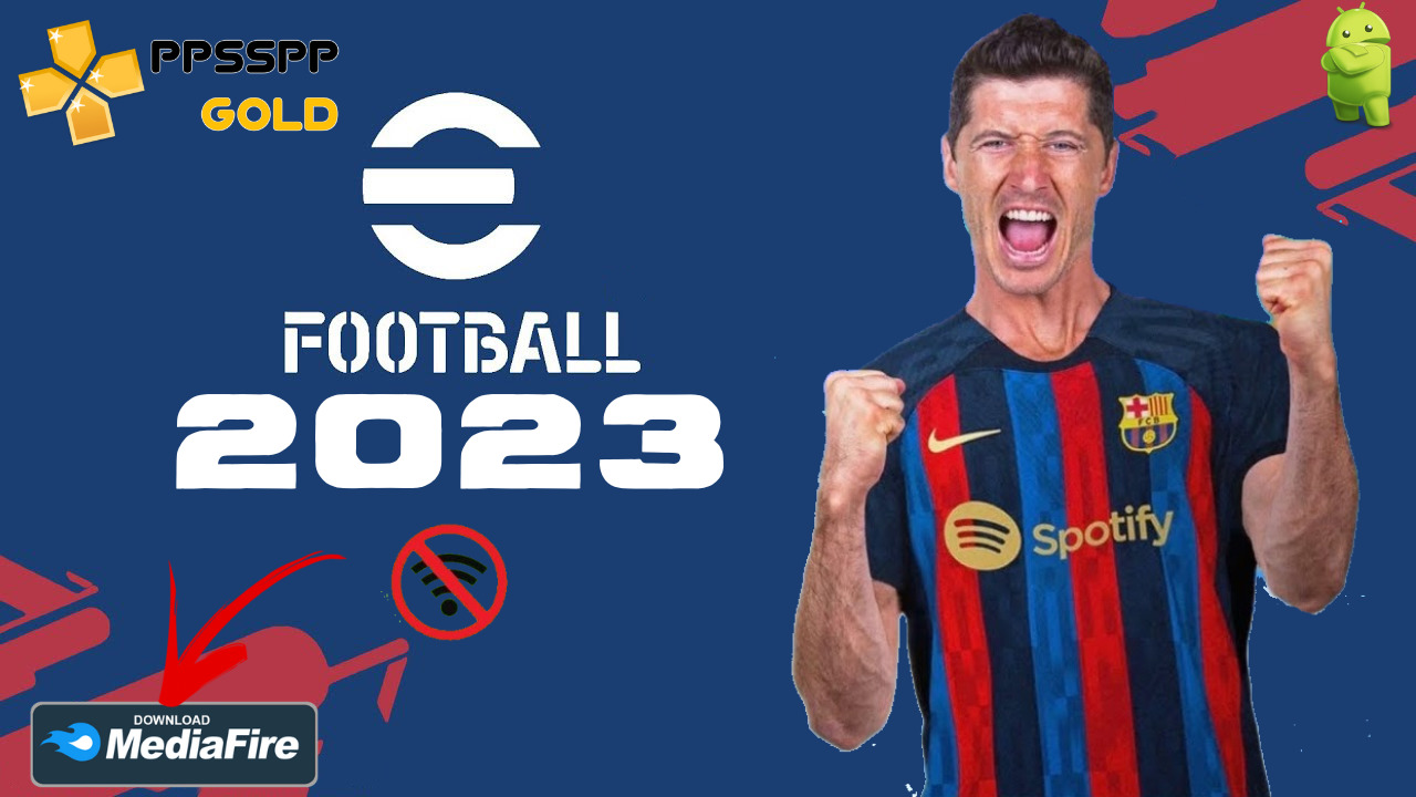 eFootball PES 2023 iSO PPSSPP Offline PS5 English Version Download