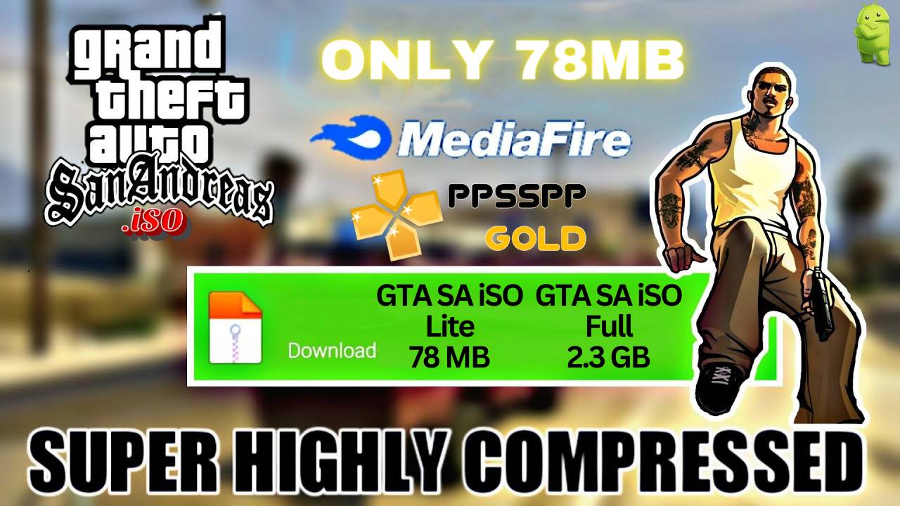 GTA San Andreas PPSSPP iSO Android Download