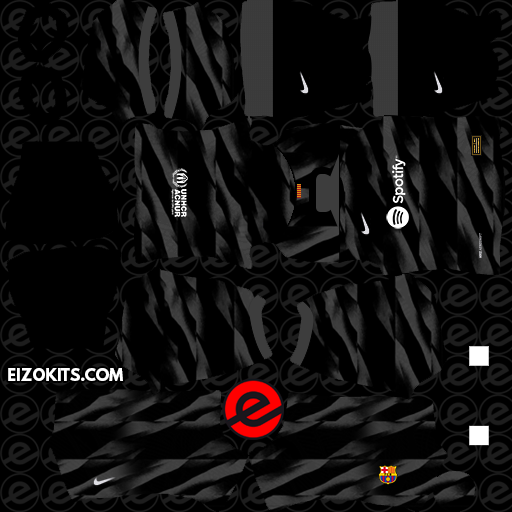 DLS 24 Barcelona Away GK Kit 2024