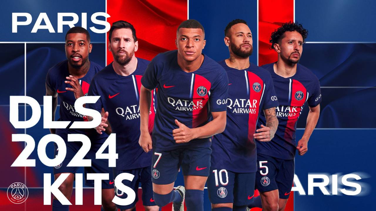 PSG Kits 2024 DLS 24 FTS Logo Paris Saint Germain