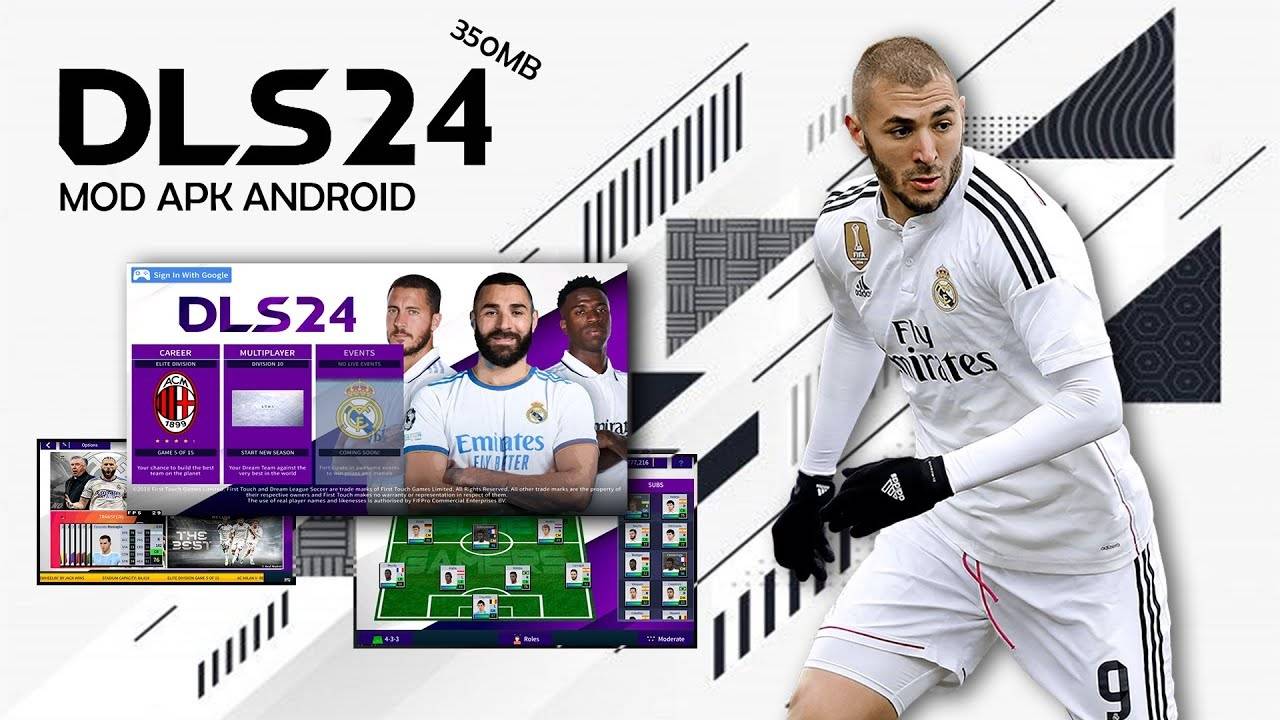 DLS 24 Real Madrid Profile dat Kits 2024 Download