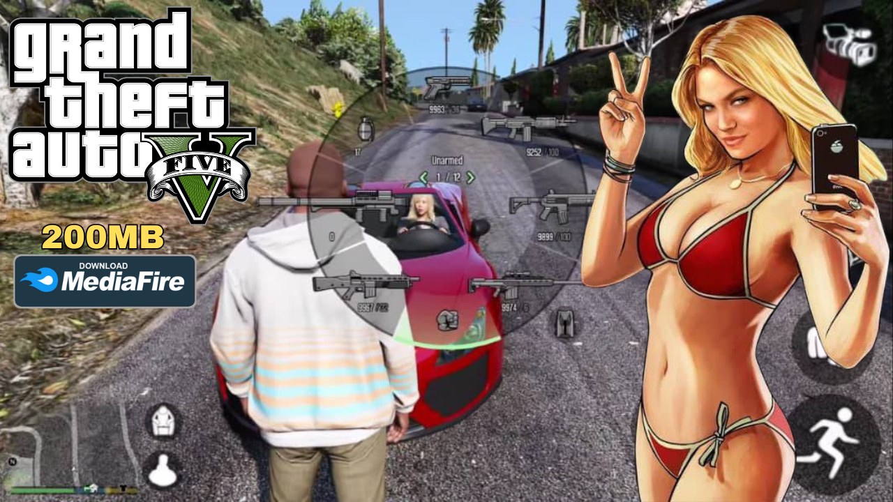 GTA 5 200MB APK Download for Android & iOS MediaFire: Highly Compressed with PS5 Camera